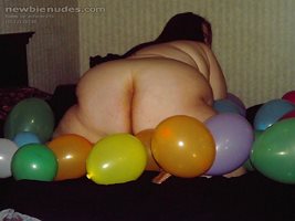 ass and balloons