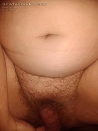 My wife's delicious hairy pussy