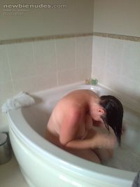 My lady in the bath