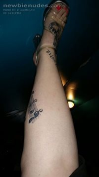 One of my beautiful tattoos and my pretty foot