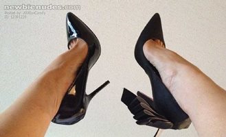 So if my feet were going to face the ceiling, which pair would I choose?