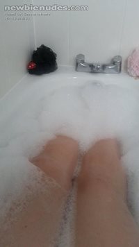 Having a long soak in the bath x