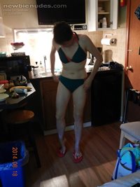 Watching my wife adjust her bikini makes my dick hard.