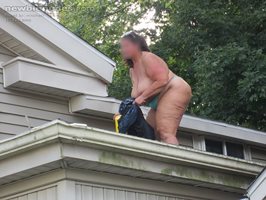 Just cleaning out the gutters