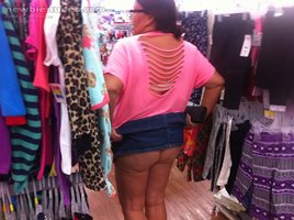 Wife flashes in Walmart