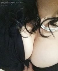 Cheeky boob shot