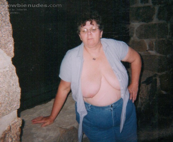 Picture taking at BackBone State Park Auditorium