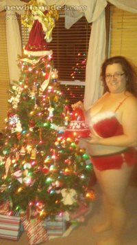 My Mrs. Claus posing for me!!