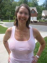 Hubby soaked me with the hose!