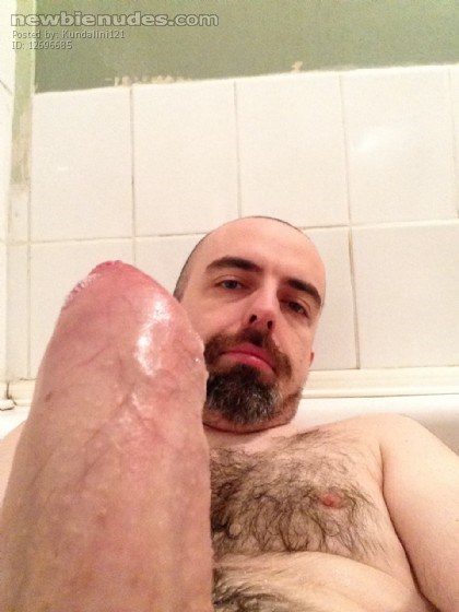 Still hard in the bath