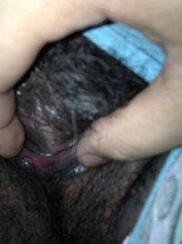 My wife's very wet pussy after she came.