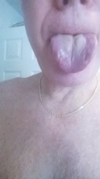 Tongue  looking for a pussy to lick.