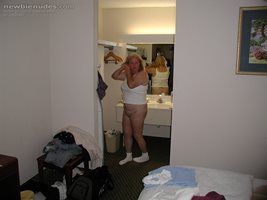 My plump older fuck machine.. At a hotel room in Knoxville..