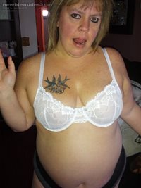Like my new bra? I think that it needs to be tested by lots of cum to see i...
