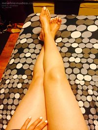 My sexy legs and white toes