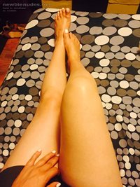 My sexy legs and white toes