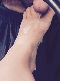 Maybe the best Foot job ever?  And then I made him lick it clean... Quite t...