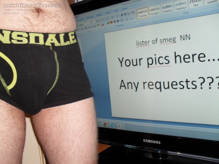 Don't think I'll be able to keep it in much longer... next person to message me might just get themselves some tribute pics!!!