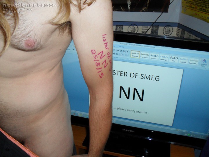 Verification pic with my verification pic... PLEASE VERIFY ME!