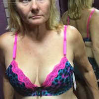 The guys at adult store were watching her try on bra. So hot !!! She found ...