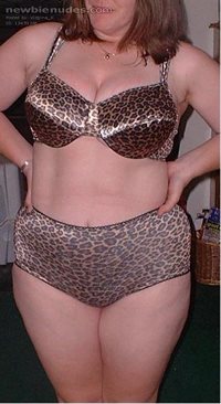 Starting my leopard print strip tease!      Stay tuned for more!!