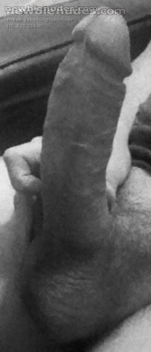 Fully erect, almost nine inches.