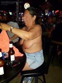 Changing shirts with my girl friend in a bar. Anyone else want to change sh...