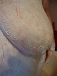 Love my big soapy belly....