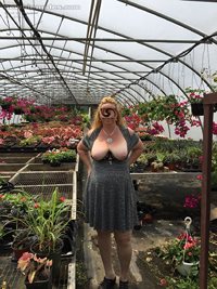 Shopping for plants at the nursery