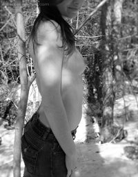 I was 23 here, my first photo shoot out in nature... feeling playful here I...